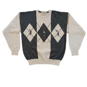 John Ashford Golf Argyle Sweater